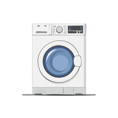 Household Washing Machine Appliance Isolated Simple Laundry Design Equipment