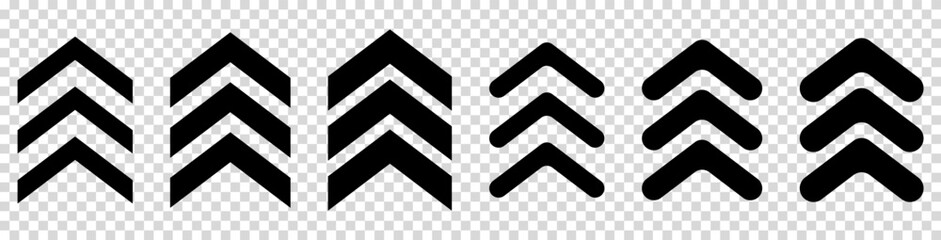 Set of chevron icons