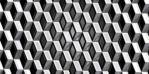 Vector seamless decorative geometric shapes pattern background