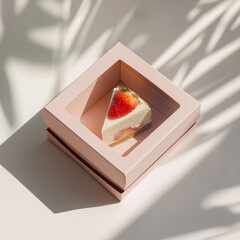 strawberry cheesecake packaging set