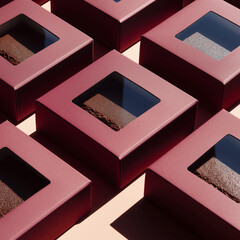 Cake slice blank packaging set