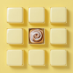 cinnamon roll blank packaging set