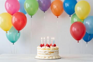 Man operating a forklift in a warehouse with shelves of goods