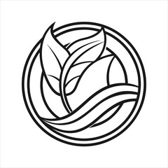Modern Line Art Logo Vector Design