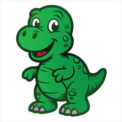 Fototapeta premium cute dunosaur cartoon vector