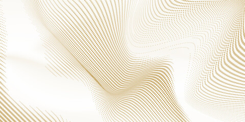 Close-up texture of natural gold silk. Light Golden fabric smooth texture surface background art