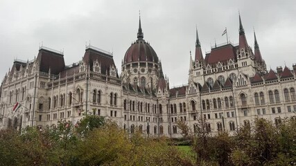 The Hungarian Parliament Building also known as the Parliament of Budapest. 