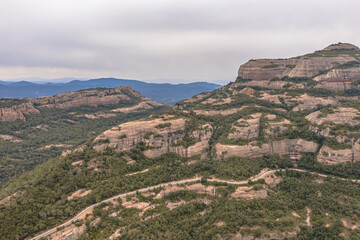 Aerial view of Parc Natural Catalonia