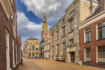 Cityscape streetview of Groningen city
