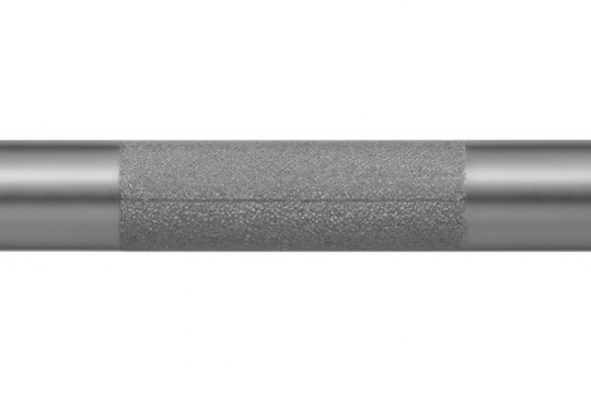 Brushed metal cylinder texture with rough grip surface - Powered by Adobe