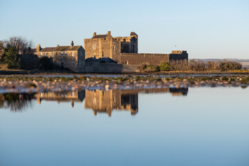 Fototapeta premium Blackness Castle is a 15th-century fortress, near the village of Blackness, Scotland, on the south shore of the Firth of Forth.
