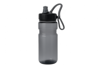 Reusable gray water bottle for active hydration