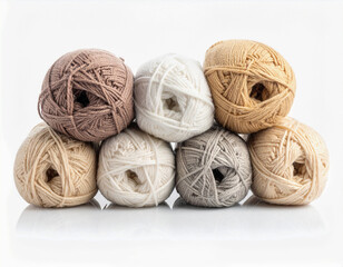 실-코튼실-털실-뜨개실-코바늘실-털실타래-털실 더미-실타래-쌓여있는