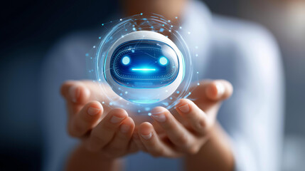 Understanding chatbot technology display, AI virtual assistant customer service, business automation today visualization, intelligent support concept, digital communication representation,