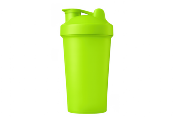 Green protein shaker bottle for fitness and gym