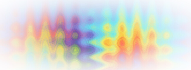 Pastel rainbow blurred background. banner, copy space