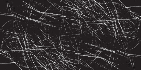 Scratched Grunge Urban Background Texture Vector. Dust Overlay Distress Grainy Grungy Effect. Distressed Backdrop Vector Illustration. Isolated Black on White Background. EPS 10.