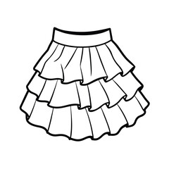 ruffle skirt