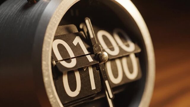 Flip Clock Time Progression