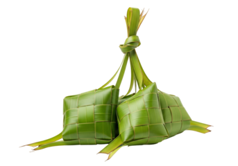 ketupat woven palm leaf rice dumplings for eid ramadan celebration