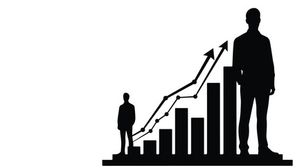 business man with graph