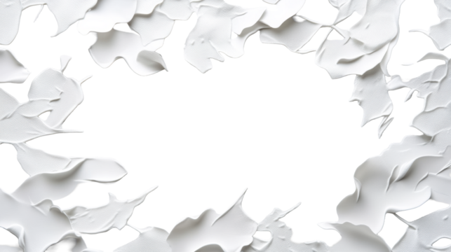 Textured Floral Layers on Transparent Background - Powered by Adobe