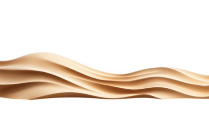 Wavy Sand Texture on Transparent Background