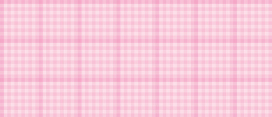Soft pink plaid pattern with white background