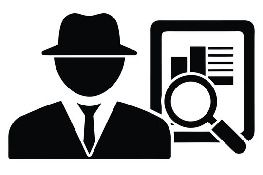 website audit vector icon silhouette