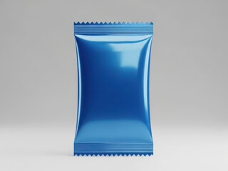 Blue foil snack packet