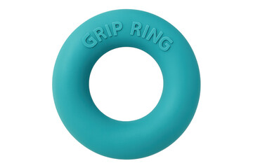 Blue grip ring for hand and forearm exercises