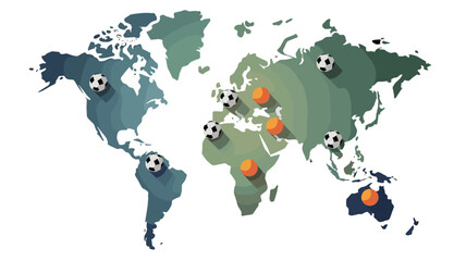 A global perspective on soccer, showcasing its worldwide presence.