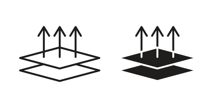 Breathable icons on white background. EPS 10. Editable linear style stroke. Vector icon