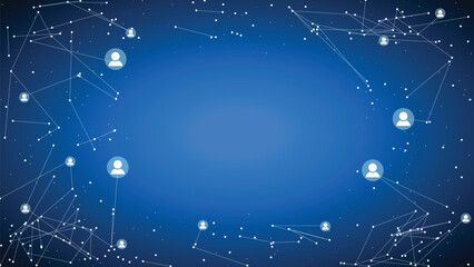 Blue Abstract Textured Background with Decorative Pattern