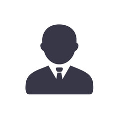 Generic Business Person Avatar Icon Representing a Male Figure