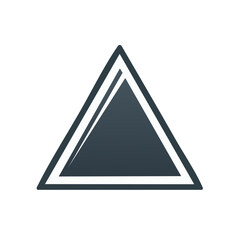 Modern Geometric Shape of a Triangle Design Element for Abstract Composition