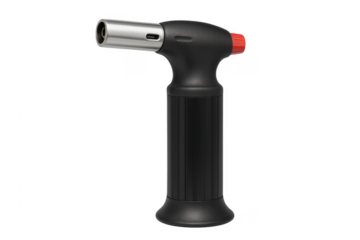 Culinary kitchen blowtorch tool on transparent background