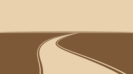 A Winding Road Through a Vast Landscape.