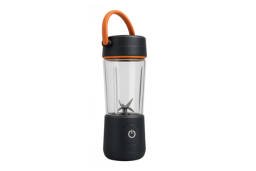 Portable personal blender making healthy smoothies and juices