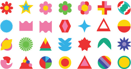 Geometric shapes Vector set