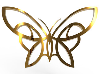 golden butterfly png