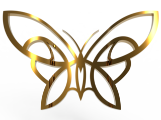 golden butterfly png