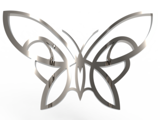 silver butterfly png