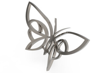 silver butterfly png