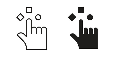 Obraz premium Variety icons on white background. EPS 10. Editable linear style stroke. Vector icon