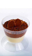 Delicious sweet mousse chocolate food