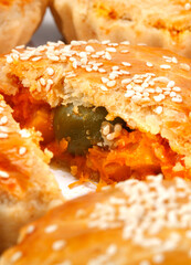 Empada Brazilian snack. pie with chicken