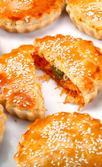 Empada Brazilian snack. pie with chicken