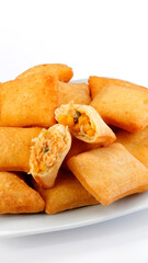 Fried chicken and corn pastry