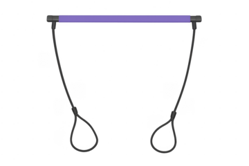 Pilates bar with resistance bands for fitness workout